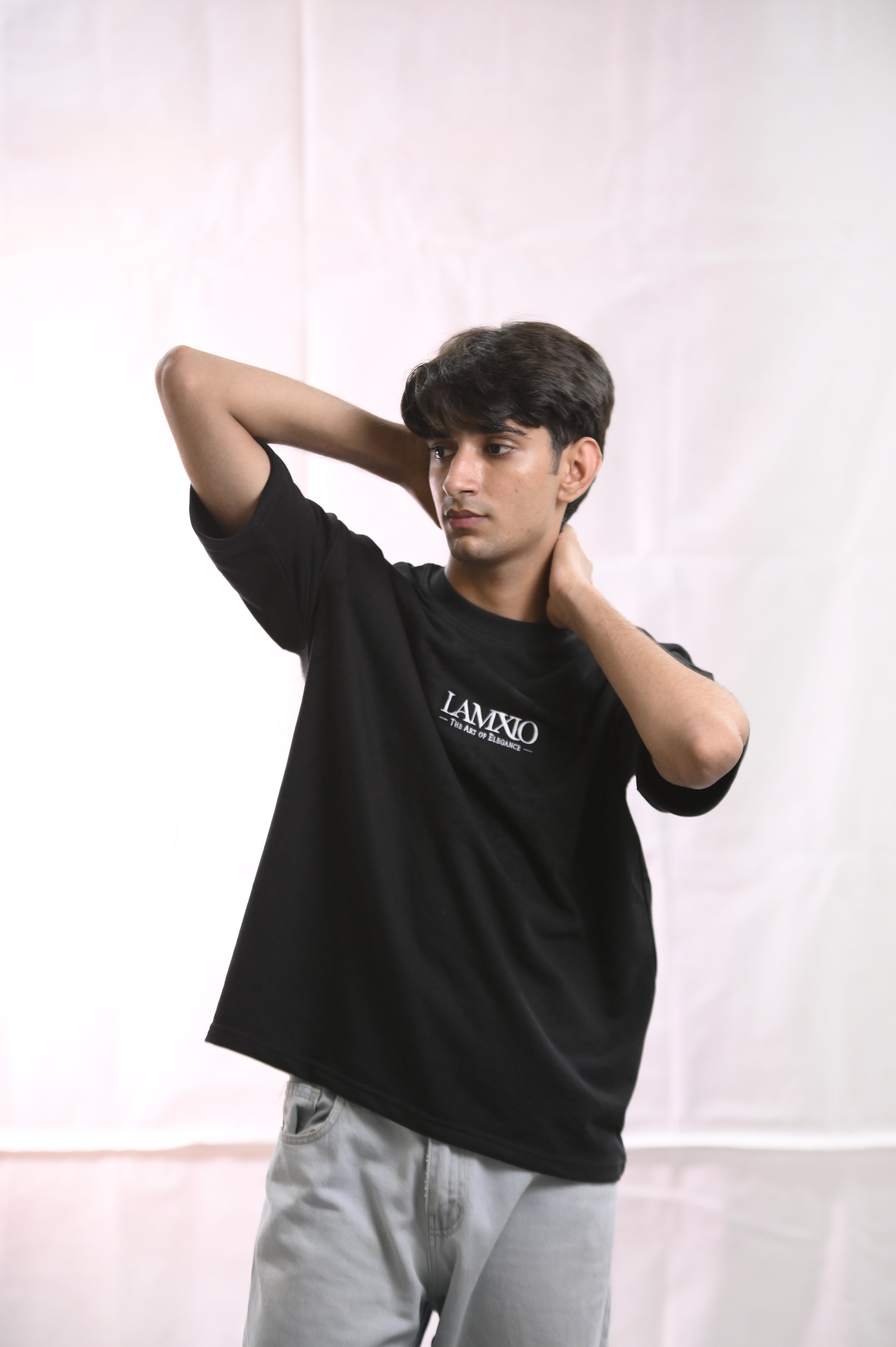 Baki Black Oversize DropShouder Tshirt