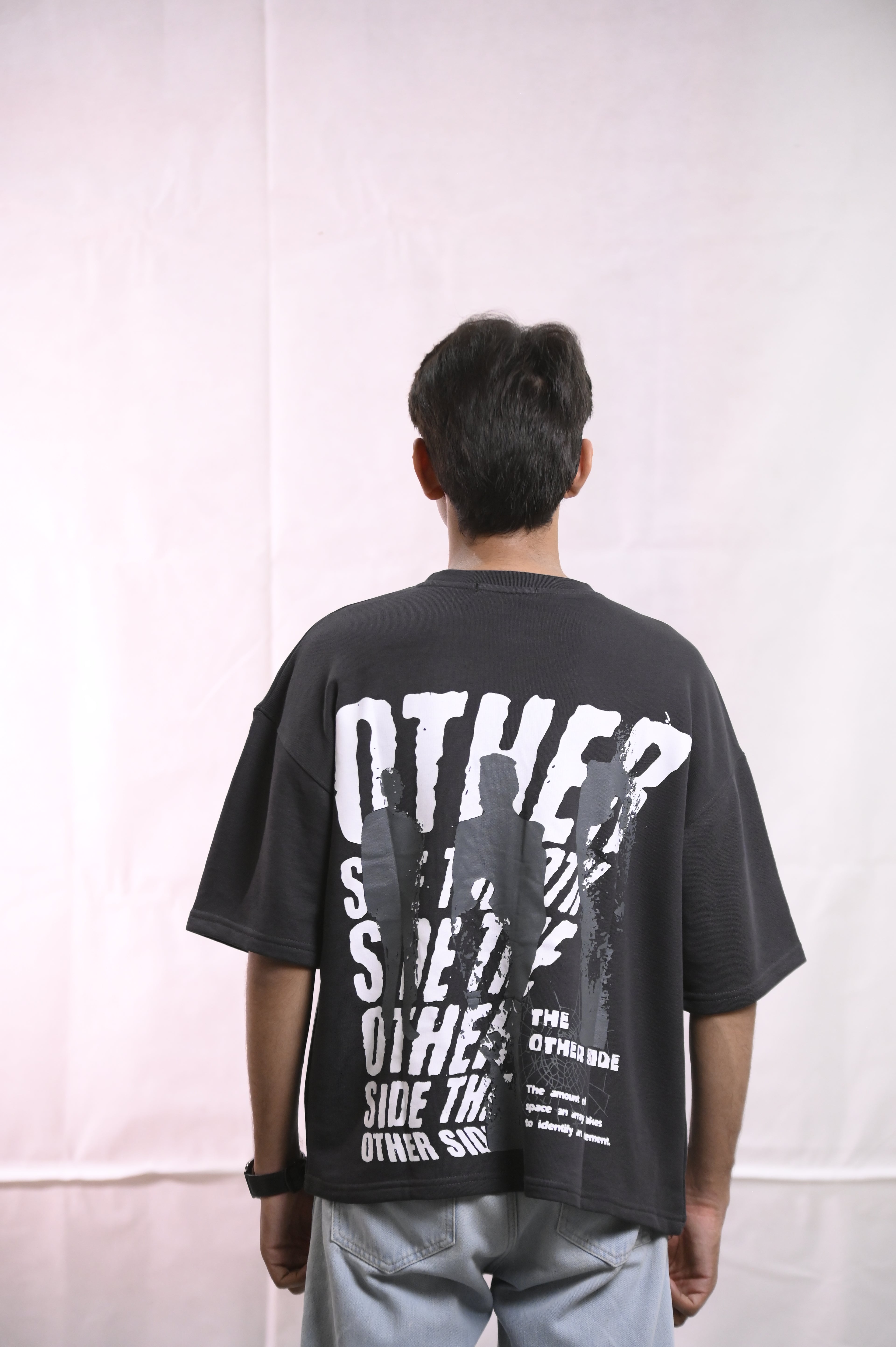 Street Gray Oversize DropShoulder Tshirt