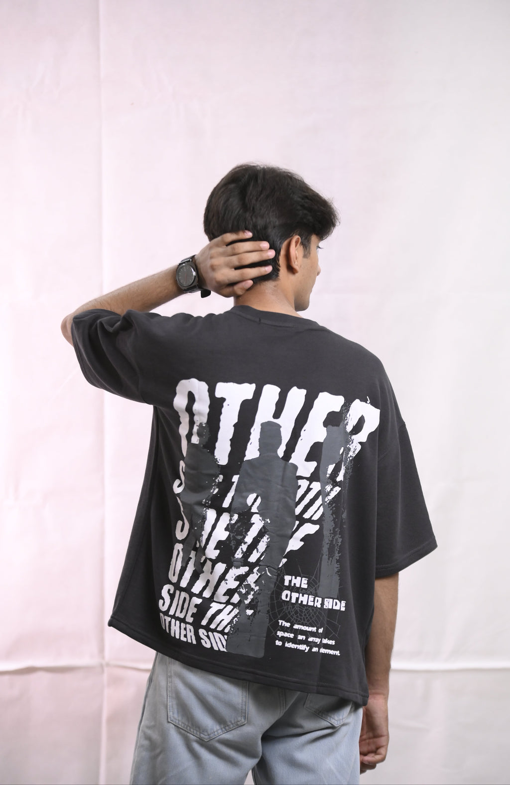 Street Gray Oversize DropShoulder Tshirt