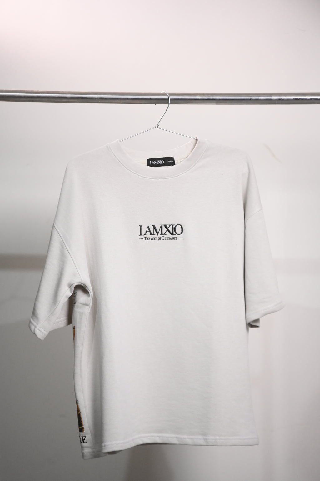 Baki White Oversize DropShoulder Tshirt