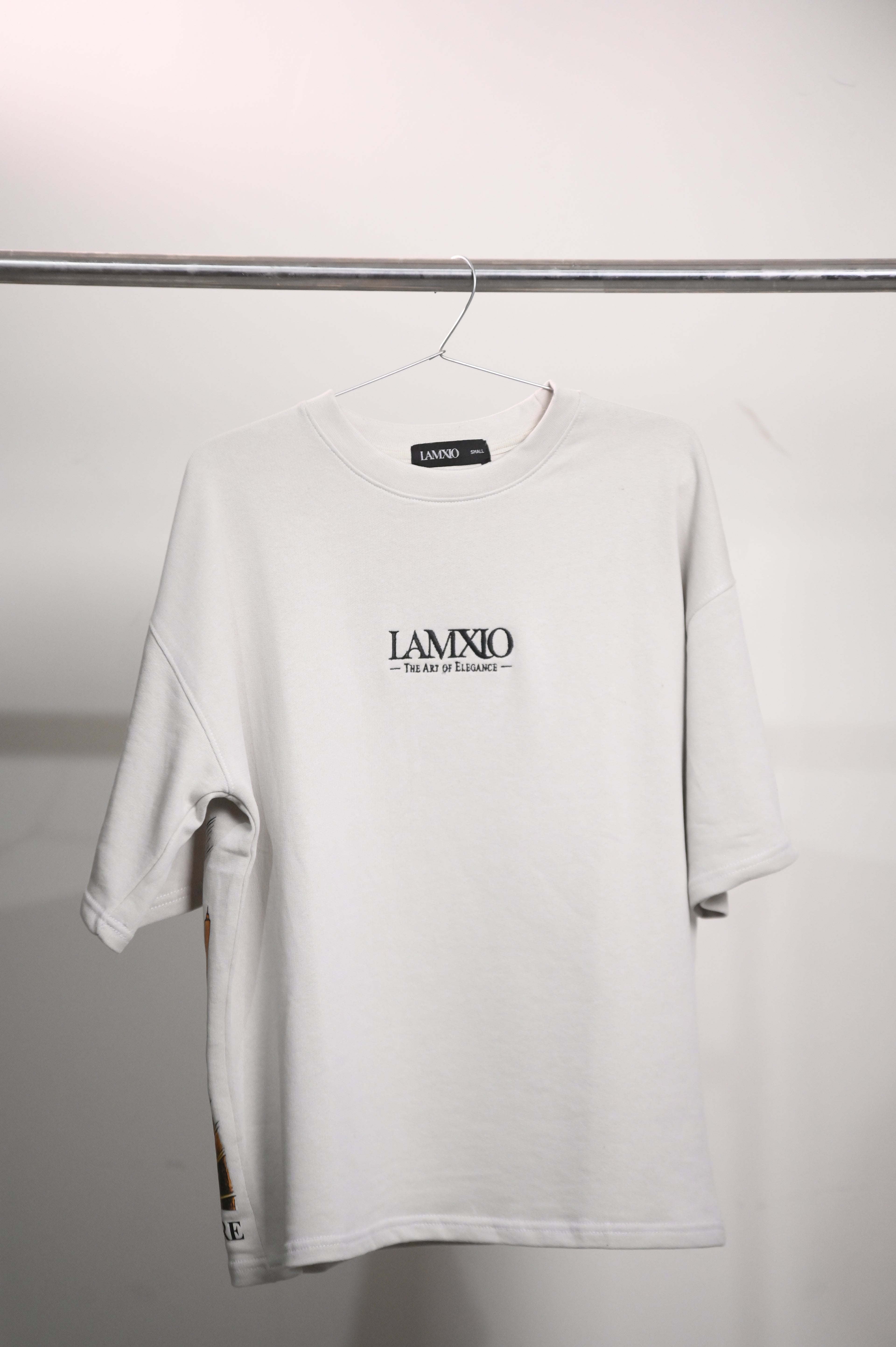 Baki White Oversize DropShoulder Tshirt
