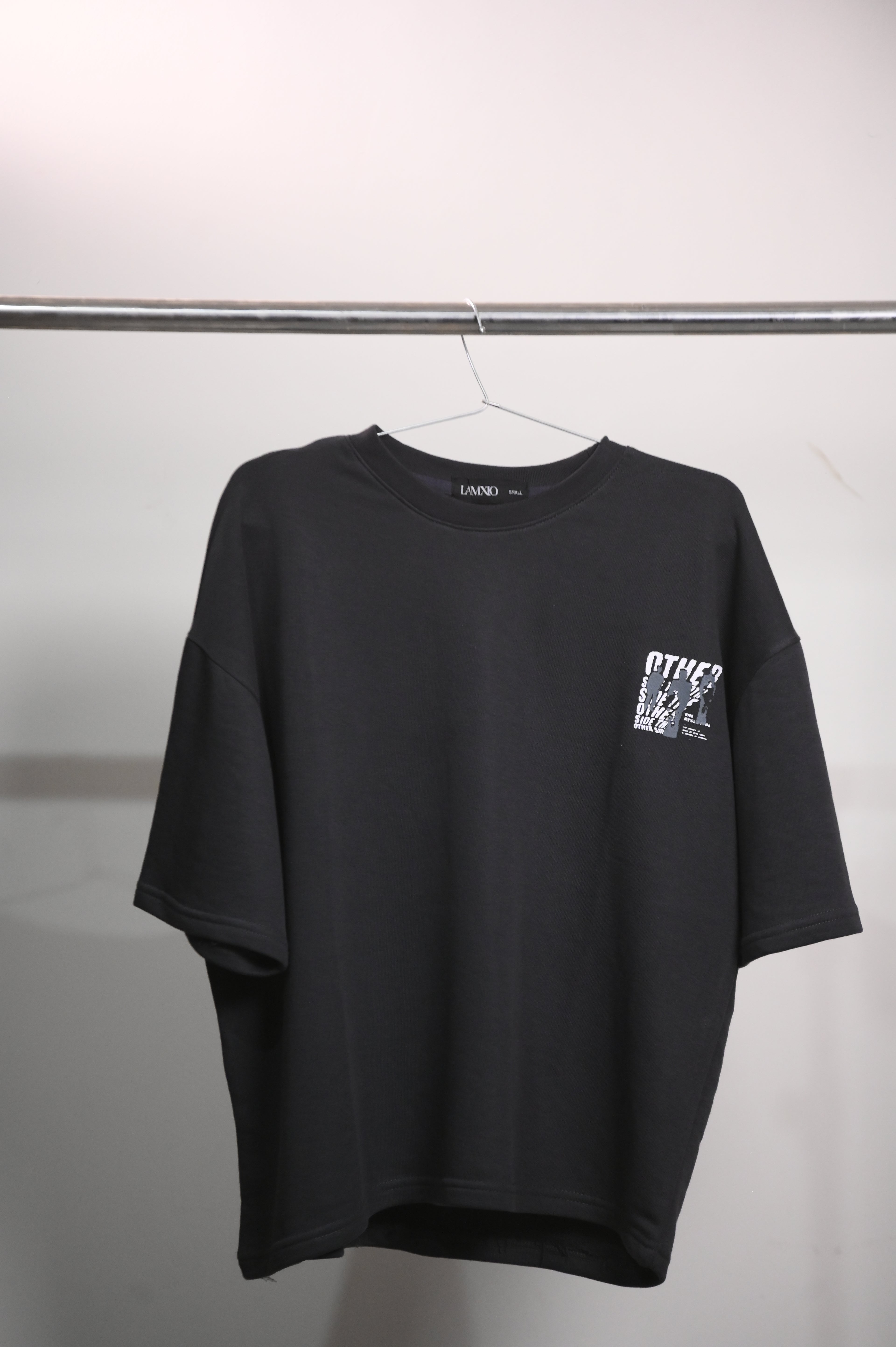 Street Gray Oversize DropShoulder Tshirt